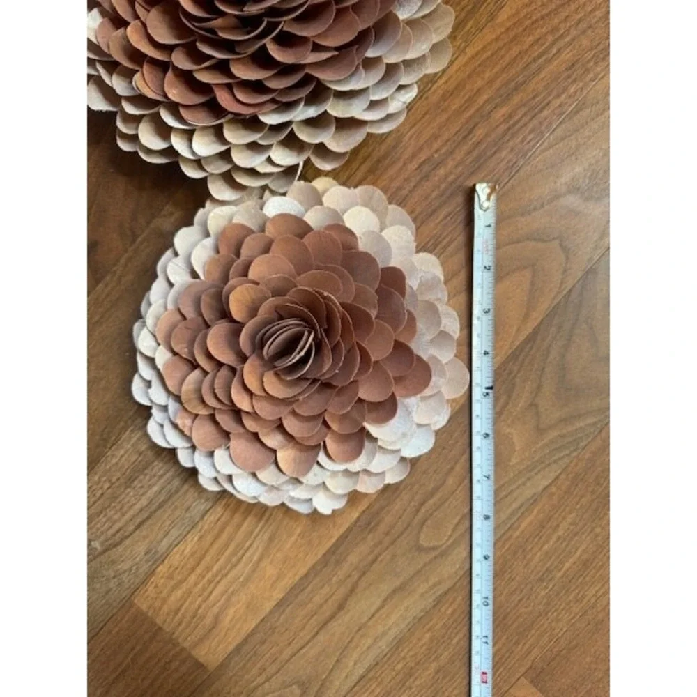 Ashland Blush Rose‎ Floral Wall Decor Set of 2 Rustic Farmhouse Accent Pieces